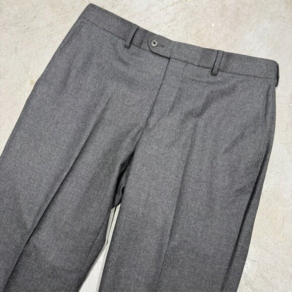 Coppley Suit Super 140s Flannel Wool Grey Made in Canada 40 R 34x32 - Picture 10 of 15